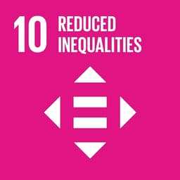 UN Sustainable Development Goal 10: Reduced Inequalities symbol