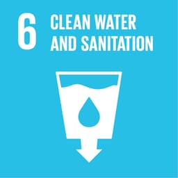 UN Sustainable Development Goal 6: Clean Water and Sanitation symbol