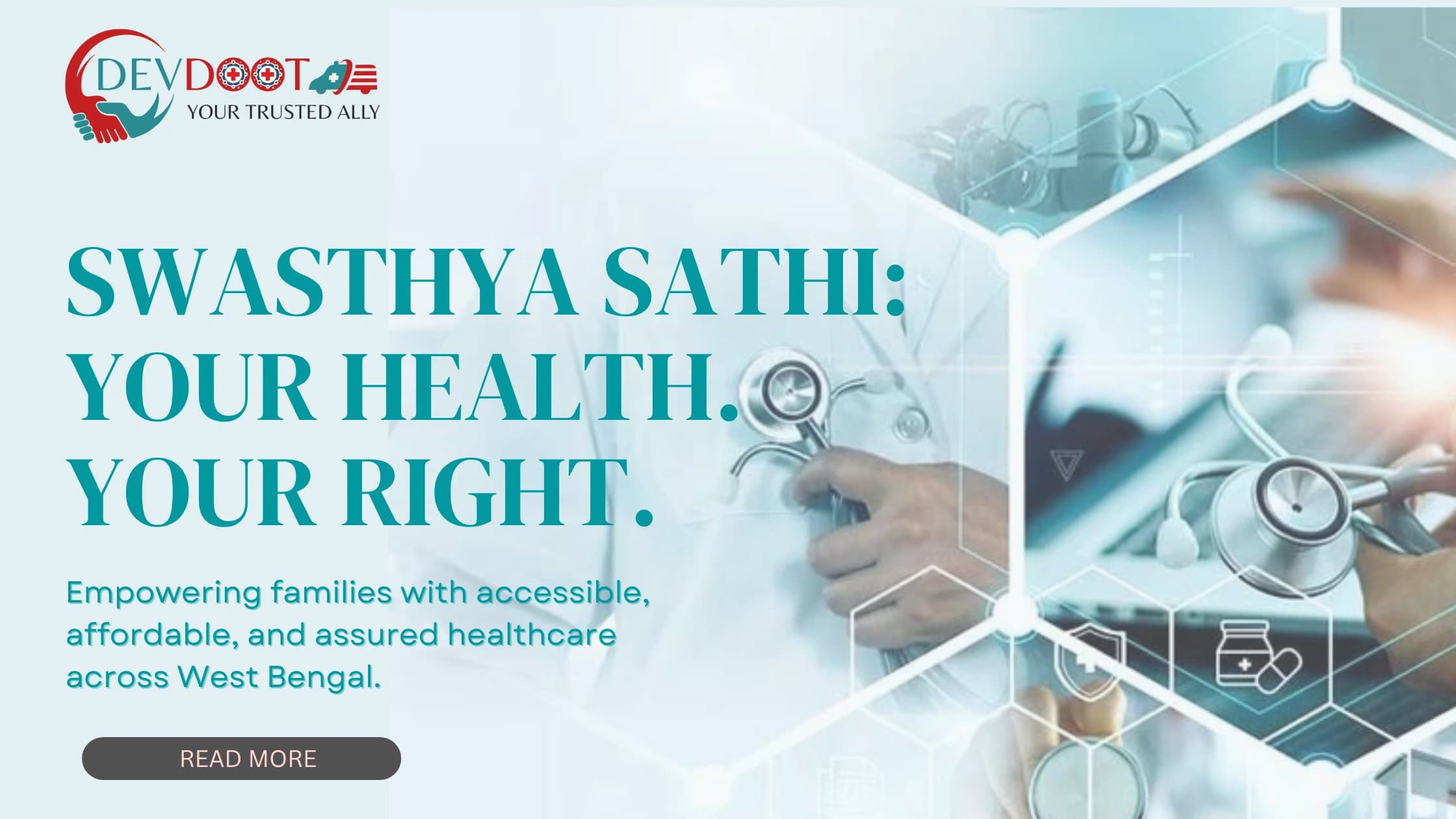 Swasthya Sathi smart card and digital data dashboard analyzing West Bengal health insurance claims