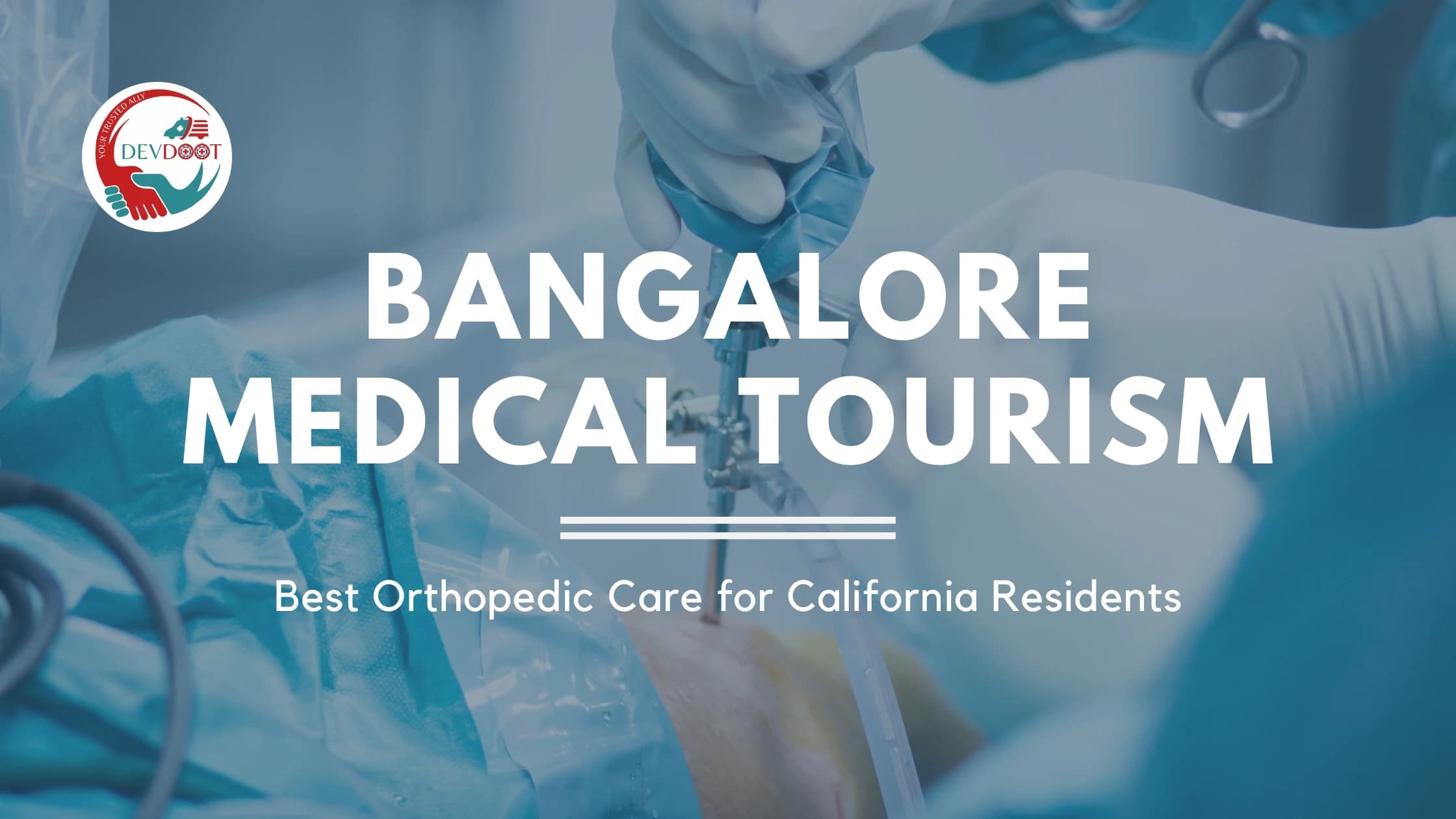 Cost comparison chart of total knee replacement in California vs Bangalore showing 80% savings