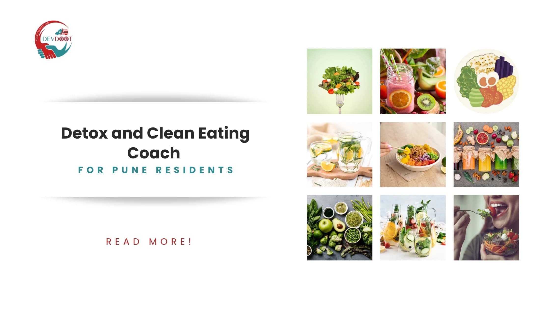 Pune resident consulting an online detox coach for a clean eating meal plan via smartphone