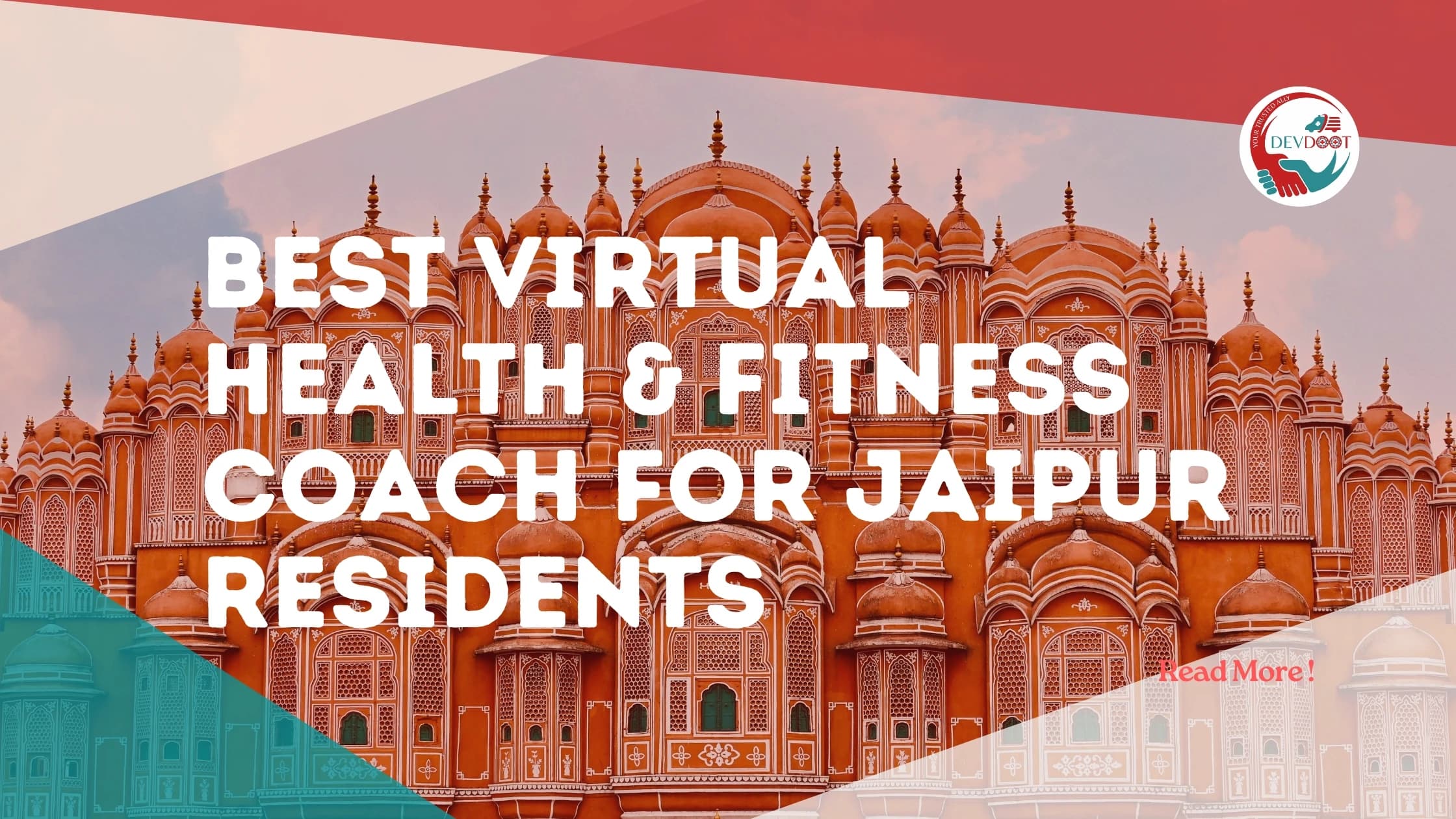 Jaipur resident doing home workout with virtual trainer on laptop during winter